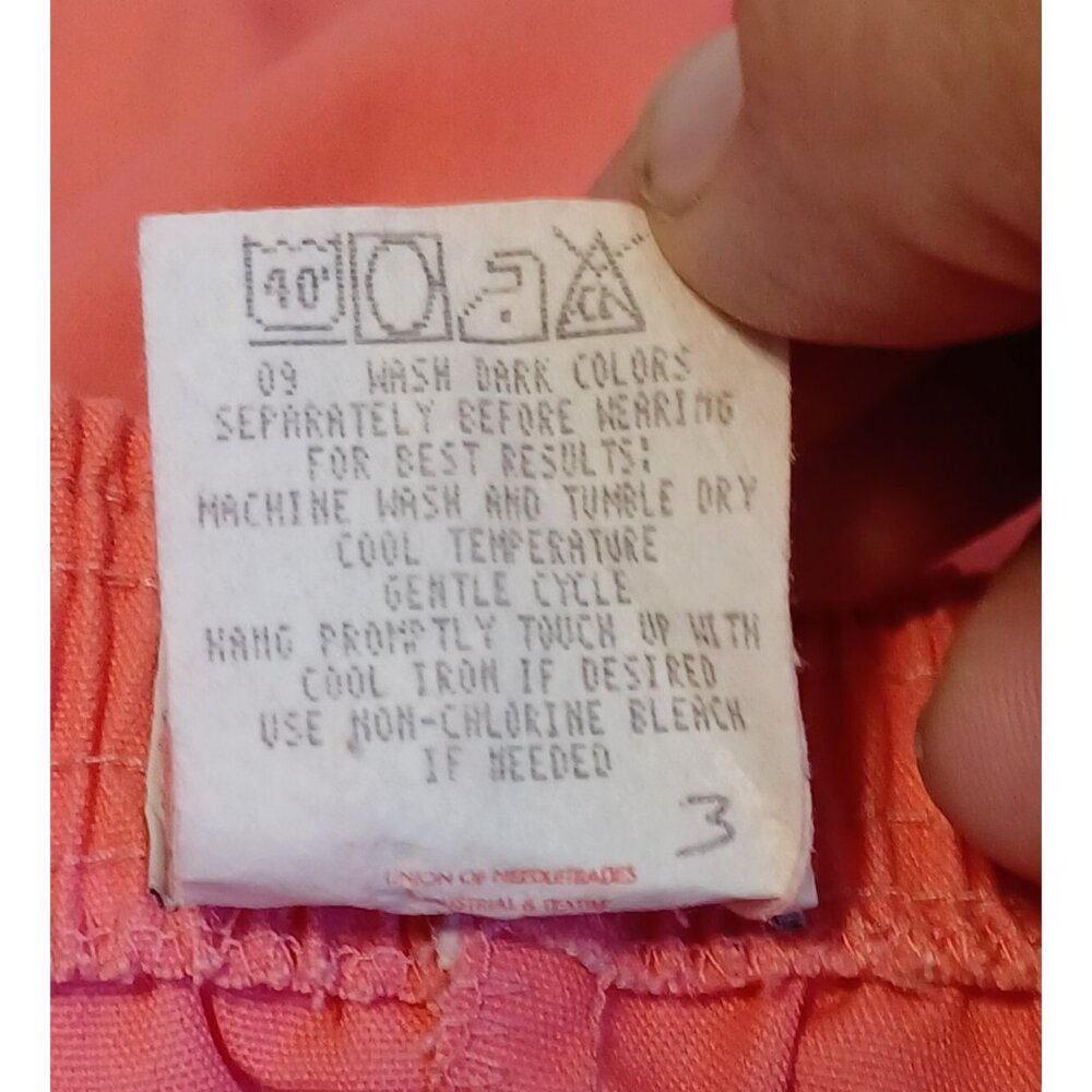 Vintage Womens Koret Francisca Shorts Size 12 Petite Color Melon Made in USA - Picture 4 of 4